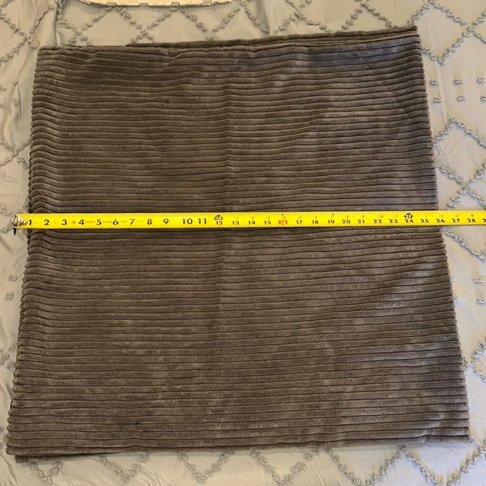 NWOT 3 medium to dark gray pillow covers.